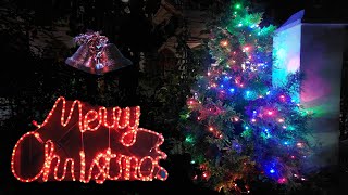 Christmas Tree Decoration Using 100 RGB Led Light Christmas tree decoration [upl. by Notlil]