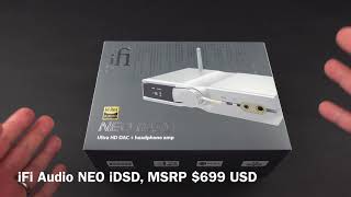 First LookOverview iFi Audio NEO iDSD HiRes Bluetooth Balanced Headphone AmpDAC [upl. by Hubbard]