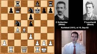 Carl Schlechter vs Paul Leonhardt  Karlsbad 1911 [upl. by Zamora]