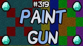 Minecraft Mods  PAINT GUN MOD SPRAY PAINT THEM BLOCKS 142 [upl. by Eehsar]