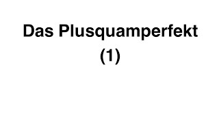 تعلم مستوى ال B1 مع سارة نجار 26  Das Plusquamperfekt الجز ء الأول [upl. by Eiramacissej71]