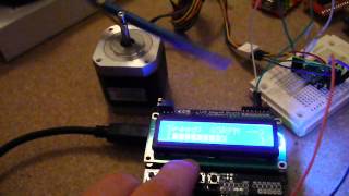 Controlling a stepper motor with Arduino and Pololu Allegro A4988 driver [upl. by Sassan]