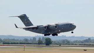 Yeovilton Air Day Arrival Special Friday 6 July 2018 C17 Orion Posidon Typhoon [upl. by Okim]