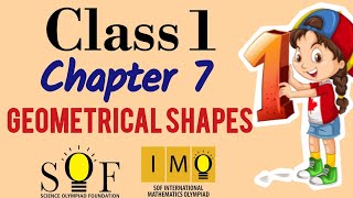 class 1 IMO  chapter 7  Geometrical shapes  maths  class 1 maths olympiad [upl. by Zannini]