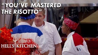 Gordon Impressed With BOTH Teams Risotto  Hells Kitchen [upl. by Anilet]