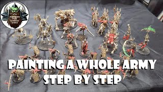 Ossified Undead army paint from start to finish [upl. by Enilatan]