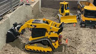 Rc 4ever Bruder D5 Dozer and Bruder Skid Steer grading for the new road [upl. by Akered]