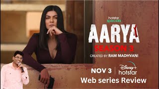 Aarya season 3 review  Sushmita Sen  DisneyPlus Hotstar  Vlogging with Rajesh G [upl. by Ominorej]