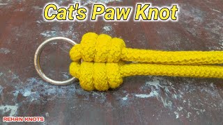 How to tie cats paw knot 🙀 Cats Paw Rope Knot Rope Knot how [upl. by Naarah479]