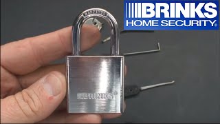 27 Brinks 40mm Padlock How to Pick Security Pins [upl. by Yllen895]