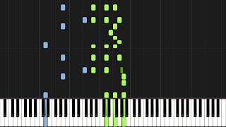 Carmen  Habanera Piano Tutorial Synthesia [upl. by Miof Mela]