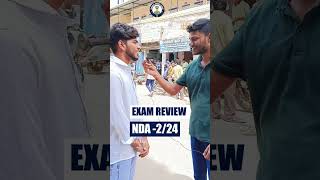 NDA exam review 2024 💯  UPSC NDA EXAM students review 😲 NDA EXAM students reaction 1 SEPT [upl. by Benjie]