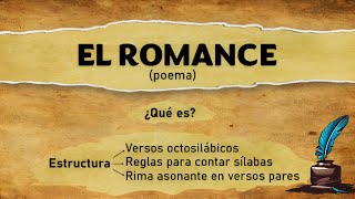 LOS ROMANCES poemas  versos octosílabos sinalefas y rima asonante [upl. by Aisatnaf245]