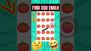 Find The Odd One Out  Find The Difference Emoji shorts emoji quiz [upl. by Yadrahs]