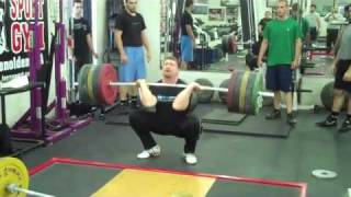 Kirk Nowack 180kg clean at 223lb bodyweight May 12 2010 [upl. by Bowne]