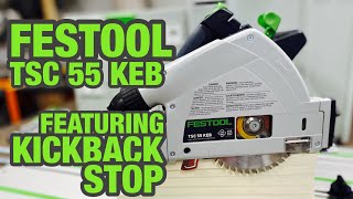 Festool TSC 55 KEB Cordless Track Saw Features [upl. by Naened154]