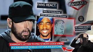 👀 Eminem’s Writing Lauded As Many Just Discovered His Letter To Tupac’s Mom Kamikaze US Milestone [upl. by Ssur]