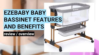 Ezebaby Baby Bassinet Review Versatile amp Safe Sleep Solution for Newborns [upl. by Jud]