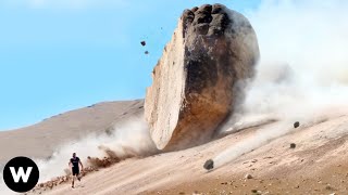 Tragic Shocking Catastrophic Rockfalls Failures Caught On Camera That Are Pure Nightmare Fuel [upl. by Citarella]