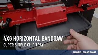 Super Simple Chip Tray Mod  4x6 Bandsaw  Robs Garage [upl. by Elbas]