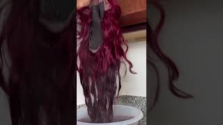 Trying to color a precolored wig beauty wigs shorts subcribe wiginfluencer hairinfluencer [upl. by Itsa]