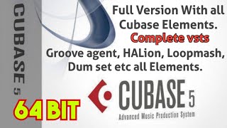 Cubase 5 Full version  Cubase Latest Free  Download Cubase 5  Complete vsts pack [upl. by Aicak297]