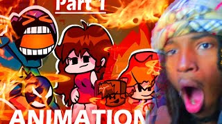 THIS ANIMATION IS AMAZING  Whitty vs Boyfriend Fire Fight Part 1 Friday Night Funkin Animation [upl. by Aicela]