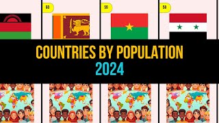 World Population by Country at 2024 [upl. by Ochs]