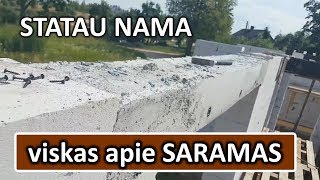 Viskas apie SARAMAS Karkasas U blokeliai armatūra betonas Statau nama [upl. by Lennad679]