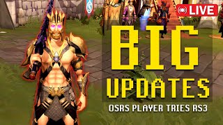 OSRS player Streams RS3  Big Updates  Quest Progression [upl. by Samara]