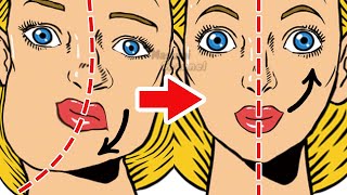 Lift Sagging Cheeks Droopy Mouth Corners Eye Corners Fix Asymmetrical Face l Get Symmetrical Face [upl. by Ddene]