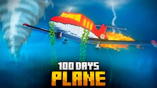 100 DAYS ON A PLANE IN A NATURAL DISASTERS APOCALYPSE IN MINECRAFT FULL MOVIE [upl. by Sitof]