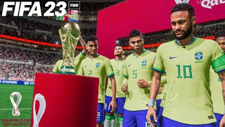 FIFA 23  Brasil vs Argentina  World Cup Final Qatar 2022  PS5™ 4K60 [upl. by Htomit278]