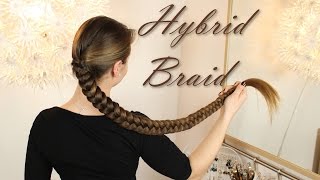 Hybrid Braid  knielange Haare flechten [upl. by Ireland]