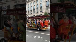 Pub on wheels at Regent Street Central London [upl. by Adnoved]