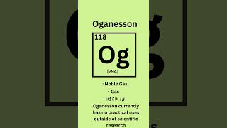 Oganesson  Elements series part118 🧪 science stem learning [upl. by Ynaffets]