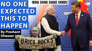 NO ONE EXPECTED INDIA CHINA TO SHAKE HANDS IN RUSSIA  First Time in 5 years [upl. by Lyreb]