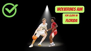 Wolverines Aim for Glory in Florida NCAABasketball Wolverines MarchMadness BasketballTournament [upl. by Shantee126]