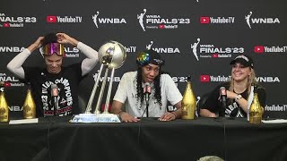 FULL CONFERENCE Las Vegas Aces after winning second WNBA championship title [upl. by Eidnar]