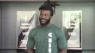 Michigan State LB Jordan Turner previews Boston College [upl. by Nrubliw230]