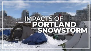 Aftermath of winter weather event in Portland [upl. by Ymme]