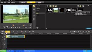 Corel VideoStudio Pro x4 Video through text effect [upl. by Kcirej]