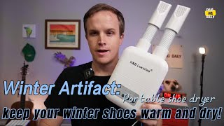 Winter Artifact Portable shoe dryer keep your winter shoes warm and dry [upl. by Edric]