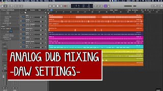 DUB MIXING Tutorial  DAW SETTINGS  Part 1  Logic Pro X [upl. by Enelaehs]