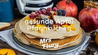 Gesunde Apfel Pfannkuchen vegan amp glutenfrei [upl. by Eveivenej]