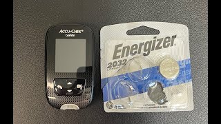 Accu Chek Guide  Easy Battery Replacement [upl. by Irtemed]