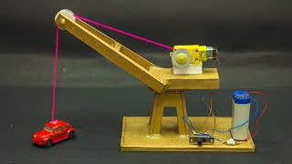 School Science Projects  Crane Working Model [upl. by Amliw]