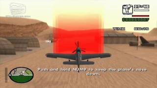 GTA San Andreas  Walkthrough  Pilot School 2  Land Plane HD [upl. by Thaddaus]