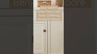 Best Warm White Paint Color SWISS COFFEE by Benjamin Moore ☕🤍 shorts whitepaint interiordesign [upl. by Lienet]