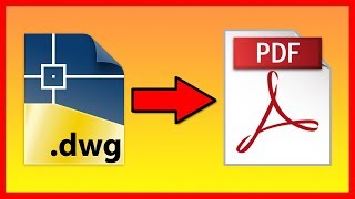 How to convert AutoCAD DWG to a PDF file  Tutorial [upl. by Alokin]